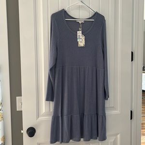 Blue Hacci Dress